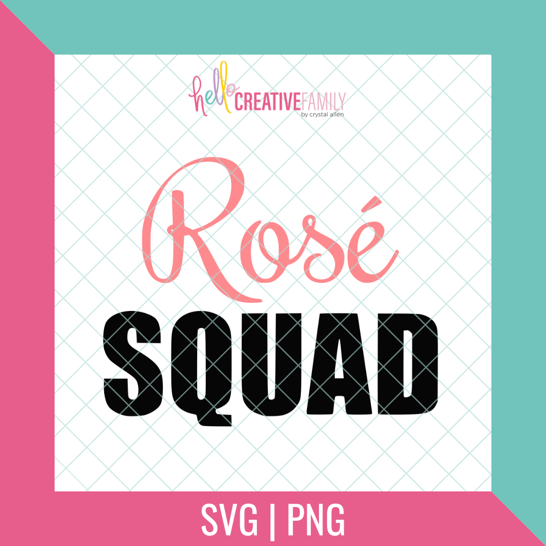 Rose Squad SVG and PNG Cut File