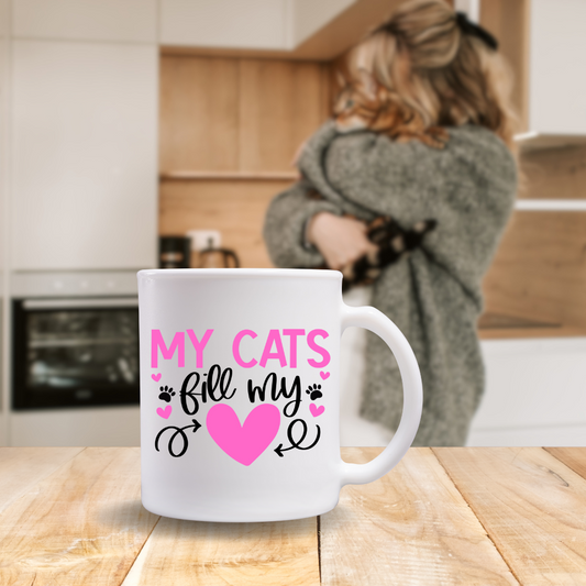 My Cats Fill My Heart SVG and PNG Cut file
