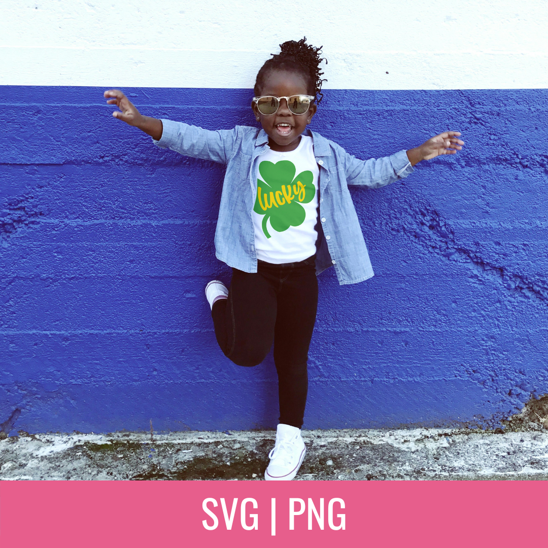 Lucky Shamrock SVG and PNG Cut File