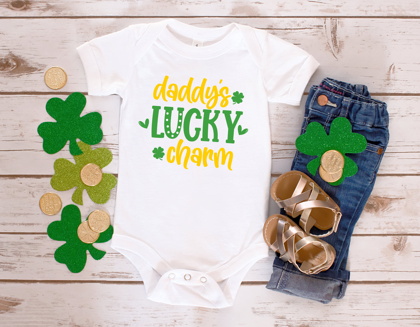 Daddy's Lucky Charm SVG and PNG Cut File