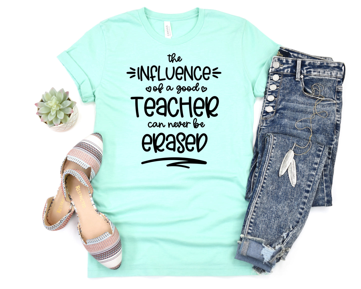 The Influence Of A Good Teacher Can Never Be Erased SVG Cut File and PNG