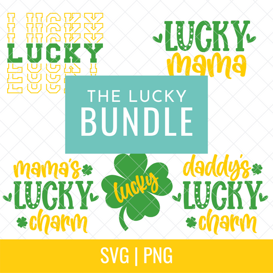 Lucky Charm Family SVG and PNG Cut File Bundle