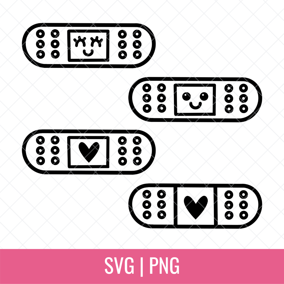 Bandage Bundle Cut files and PNGs