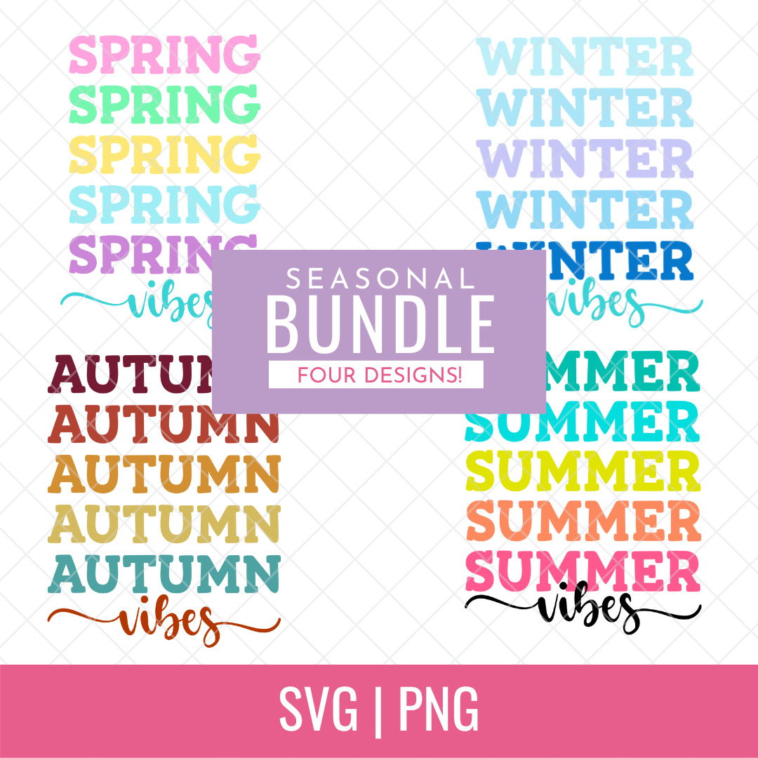 Seasonal Vibes SVG Bundle Info