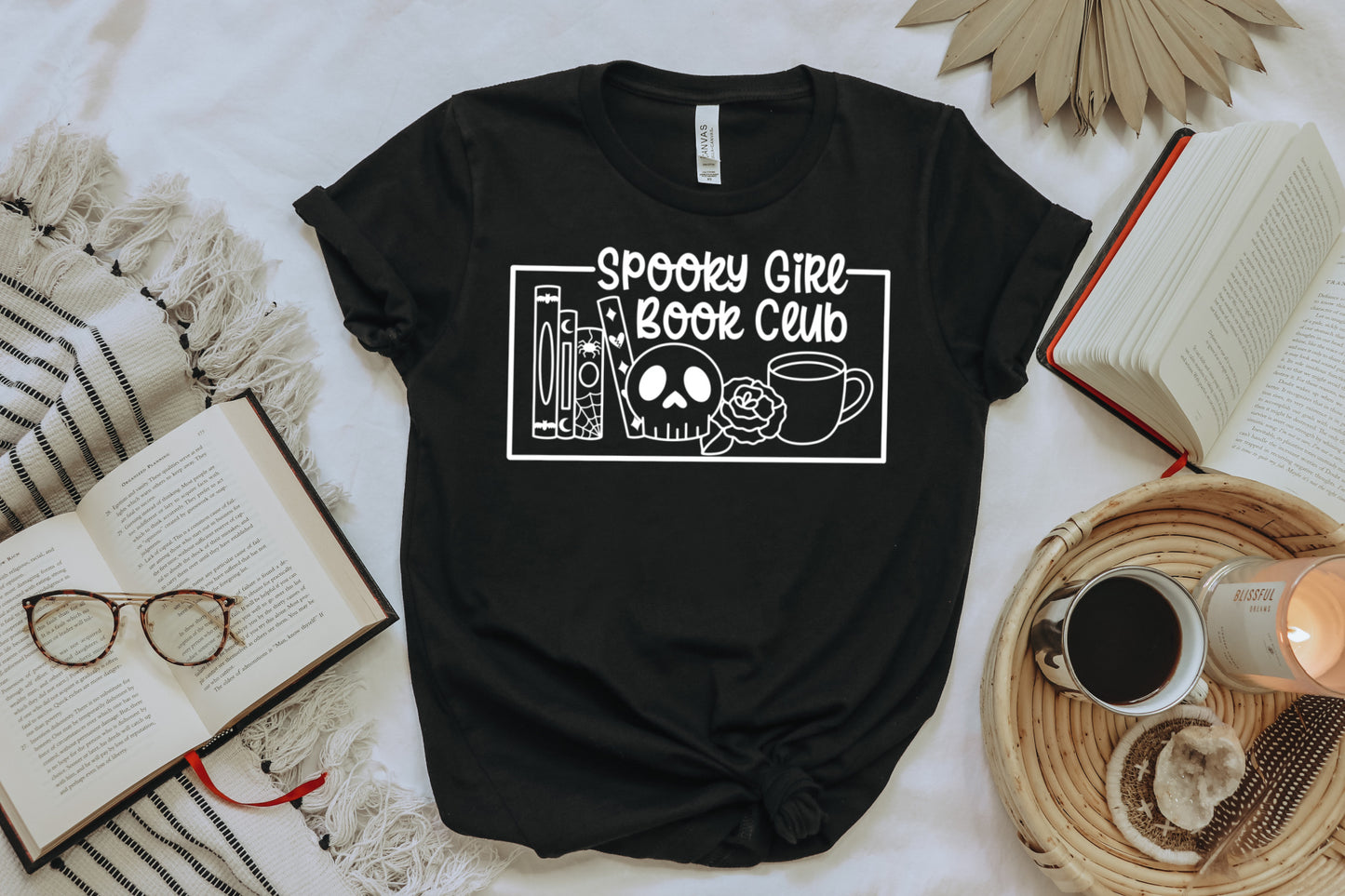 Spooky Girl Book Club SVG Cut file and PNG