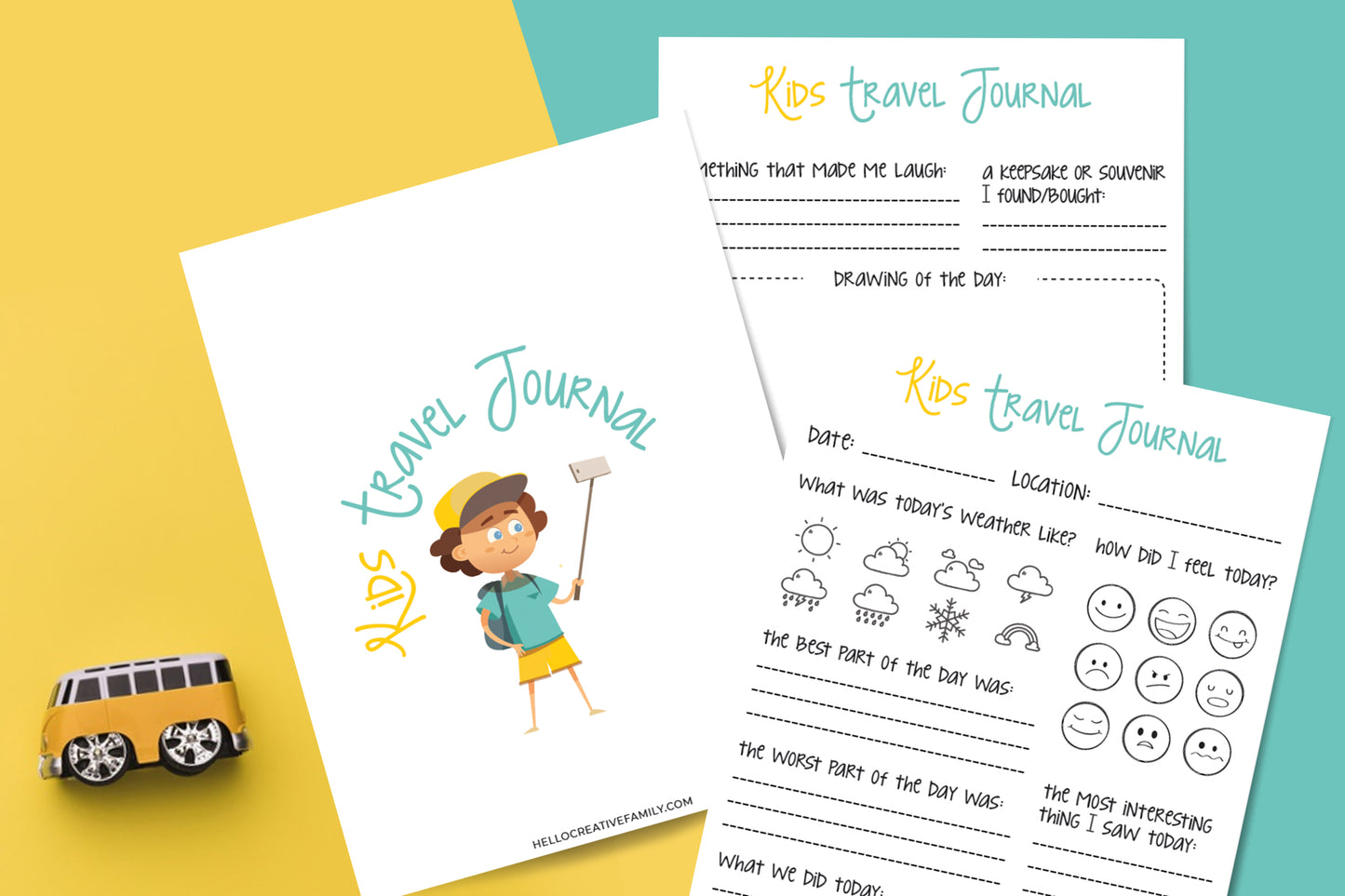 Kids Travel Journal Printable