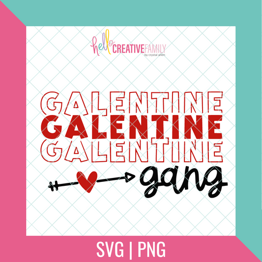 Galentine Gang SVG and PNG Cut file