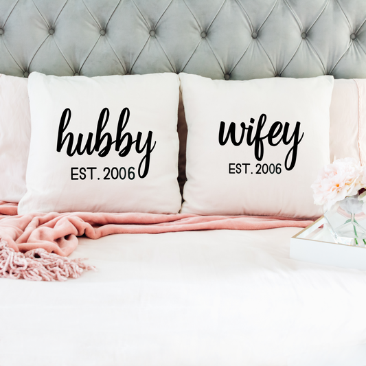 Hubby Wifey SVG and PNG Cut file