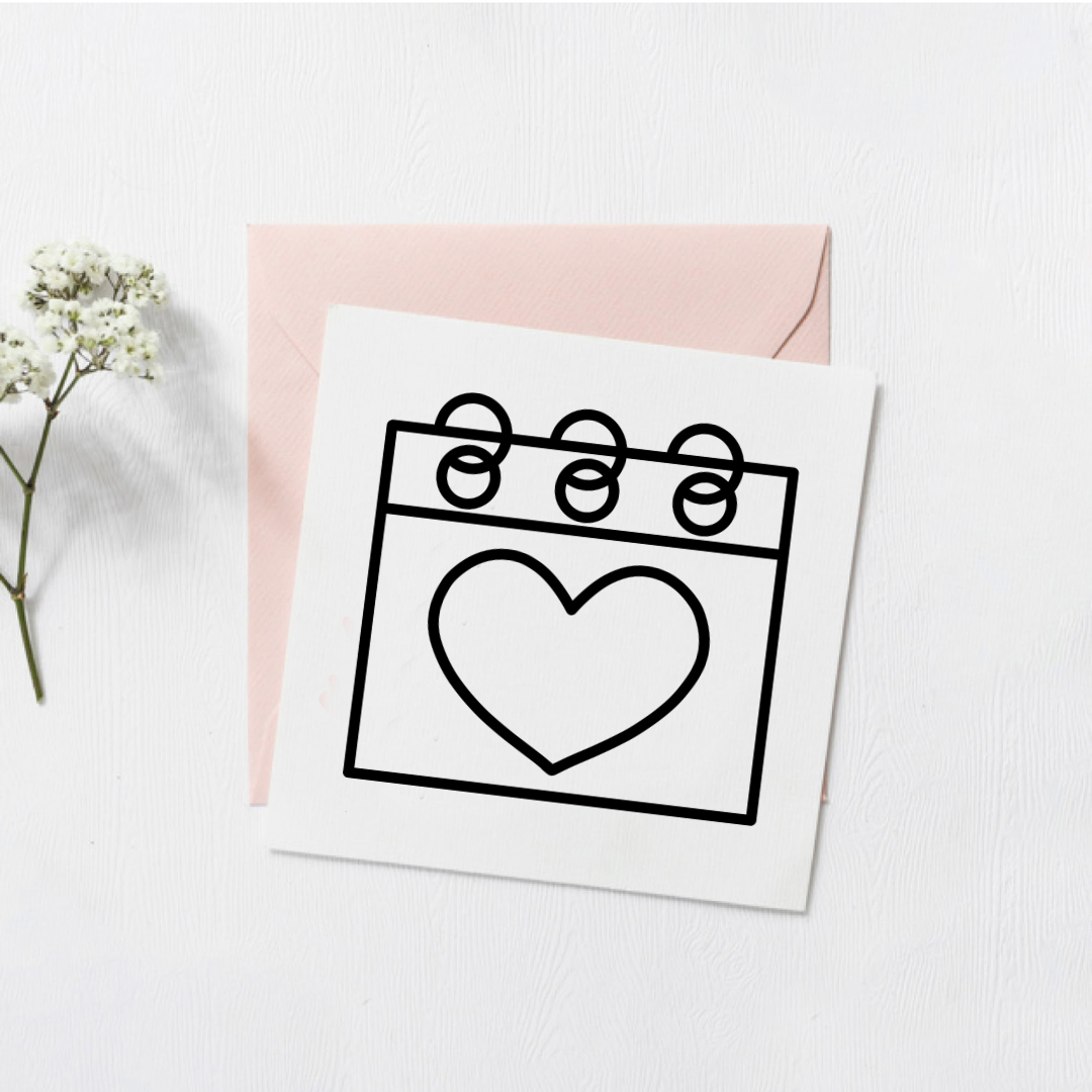 Heart Calendar SVG and PNG Cut Files