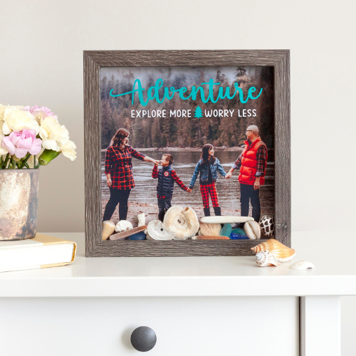Family Photo Travel Shadow Box Instructional E-Book and SVG Cut File