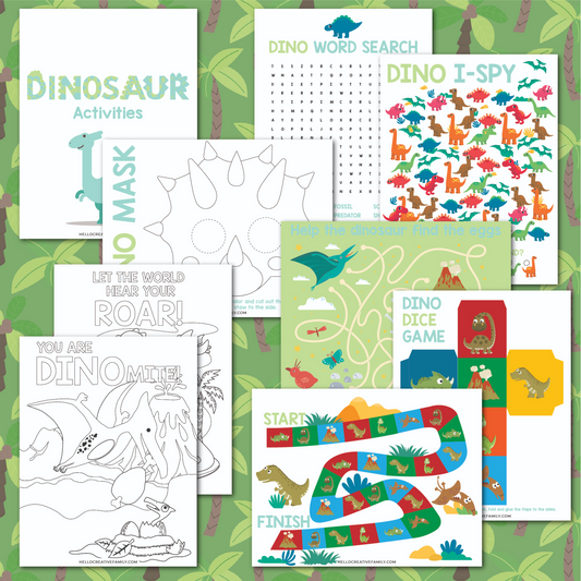 Dinosaur Activities Printables