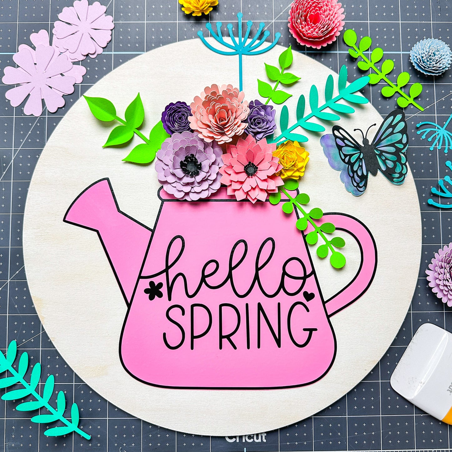 Hello Spring SVG and PNG Cut Files