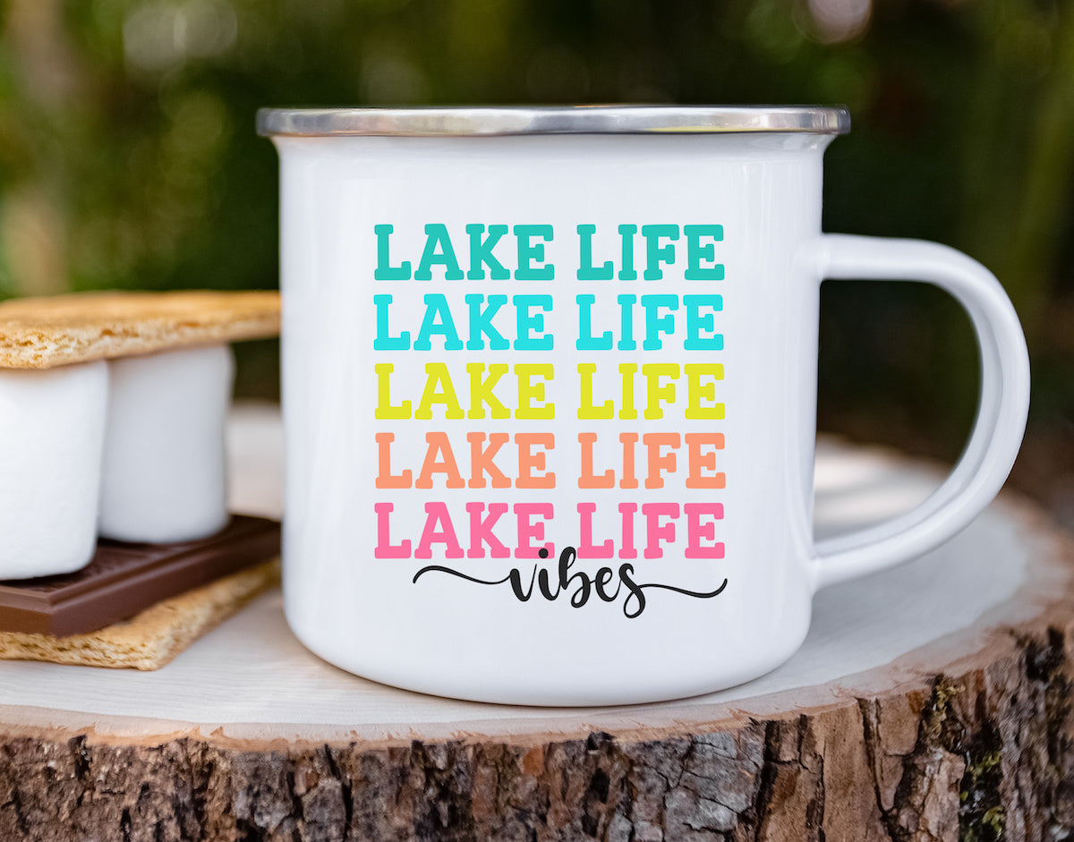 Lake Life Vibes Cut files and PNGs