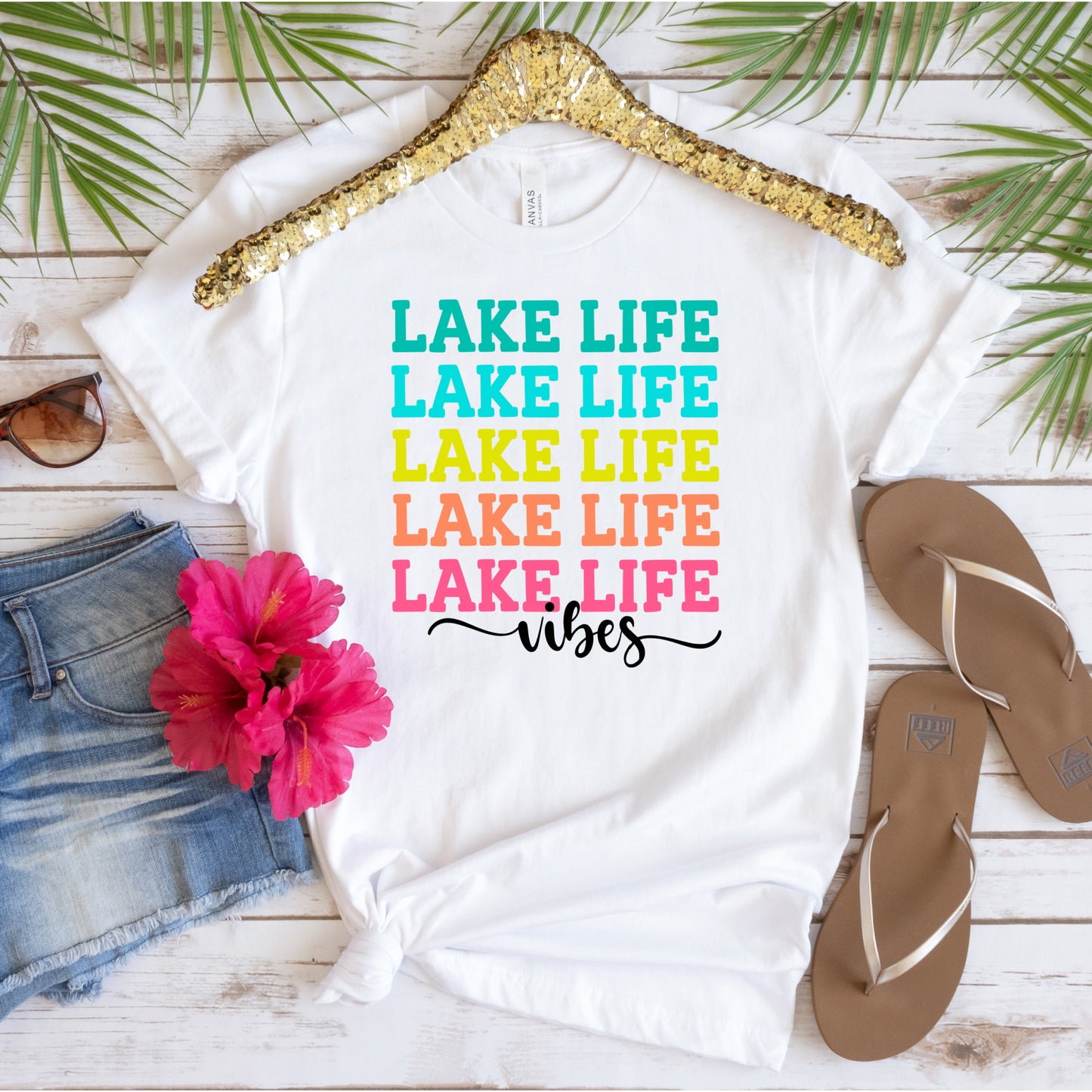 Lake Life Vibes Cut files and PNGs