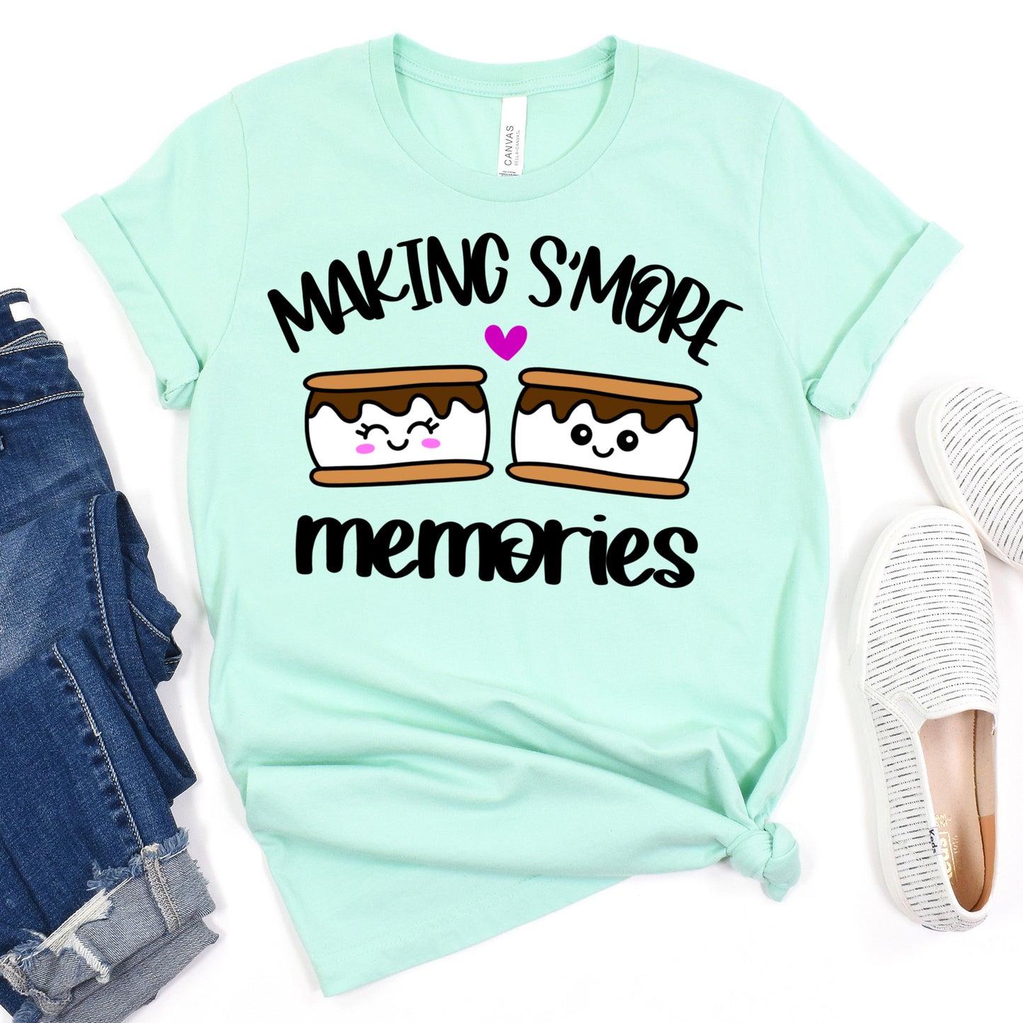 Cute Kawaii Camping S'mores Bundle SVG Cut File and PNG