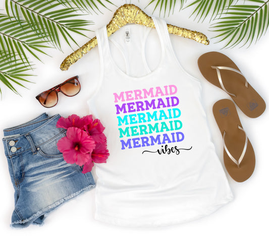 Mermaid Vibes Cut files and PNGs