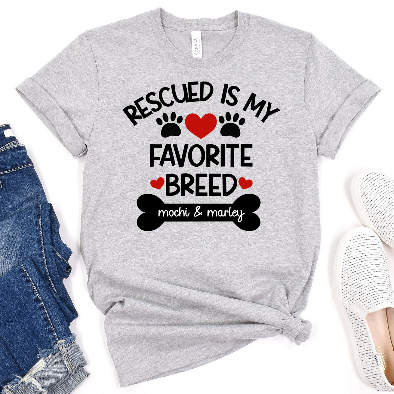 Rescued Is My Favorite Breed Cut file and PNG