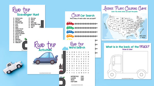 Road Trip Activities for Kids Printable Pack