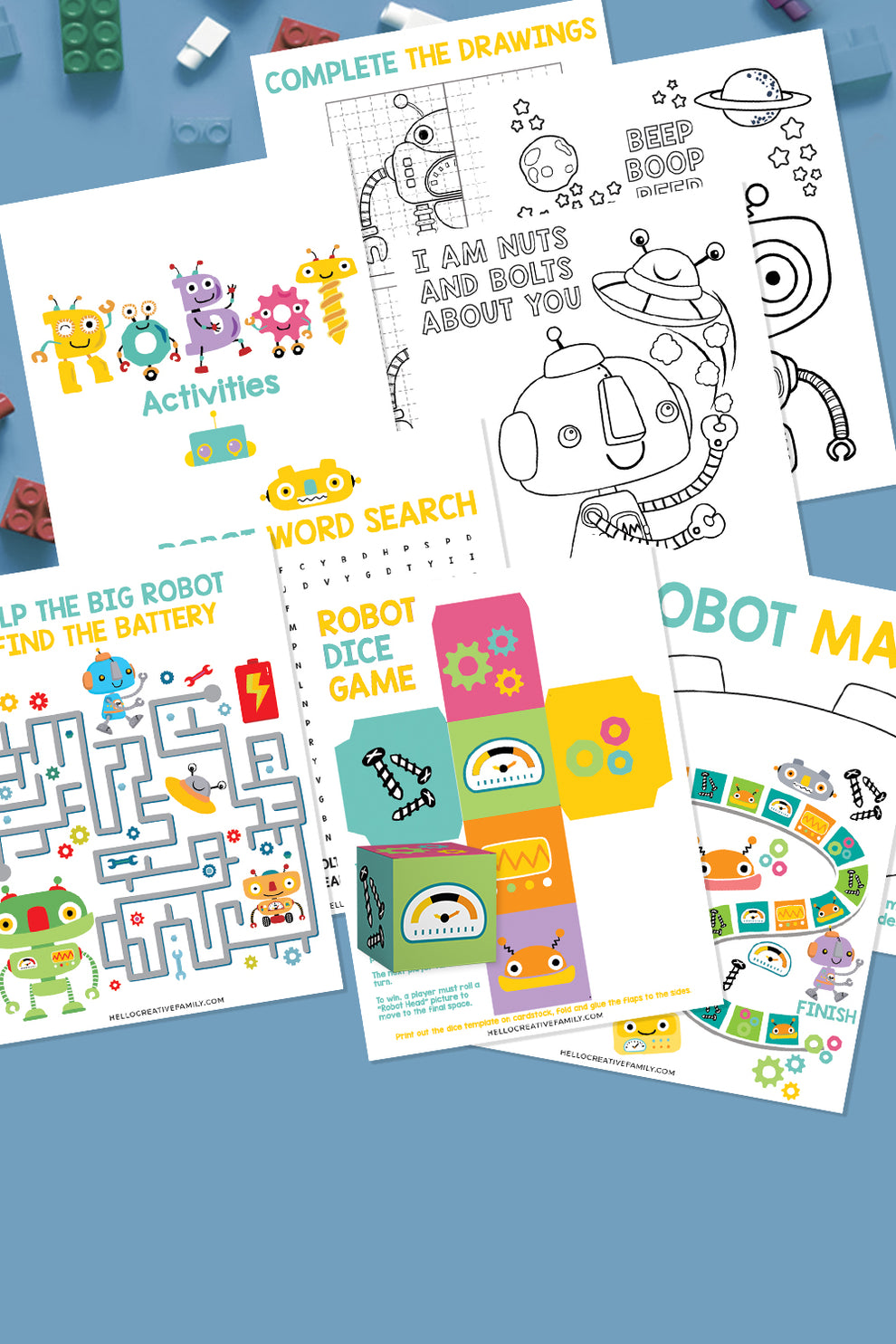 Robot Activities Printable – Hello Creative Family