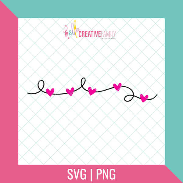 Pink String Svg Heart String Color SVG and PNG Cut Files – Hello Creative Family