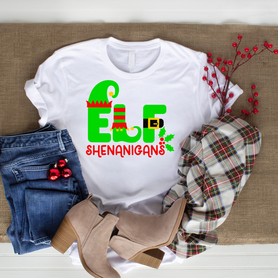 Elf Shenanigans SVG Cut file and PNG