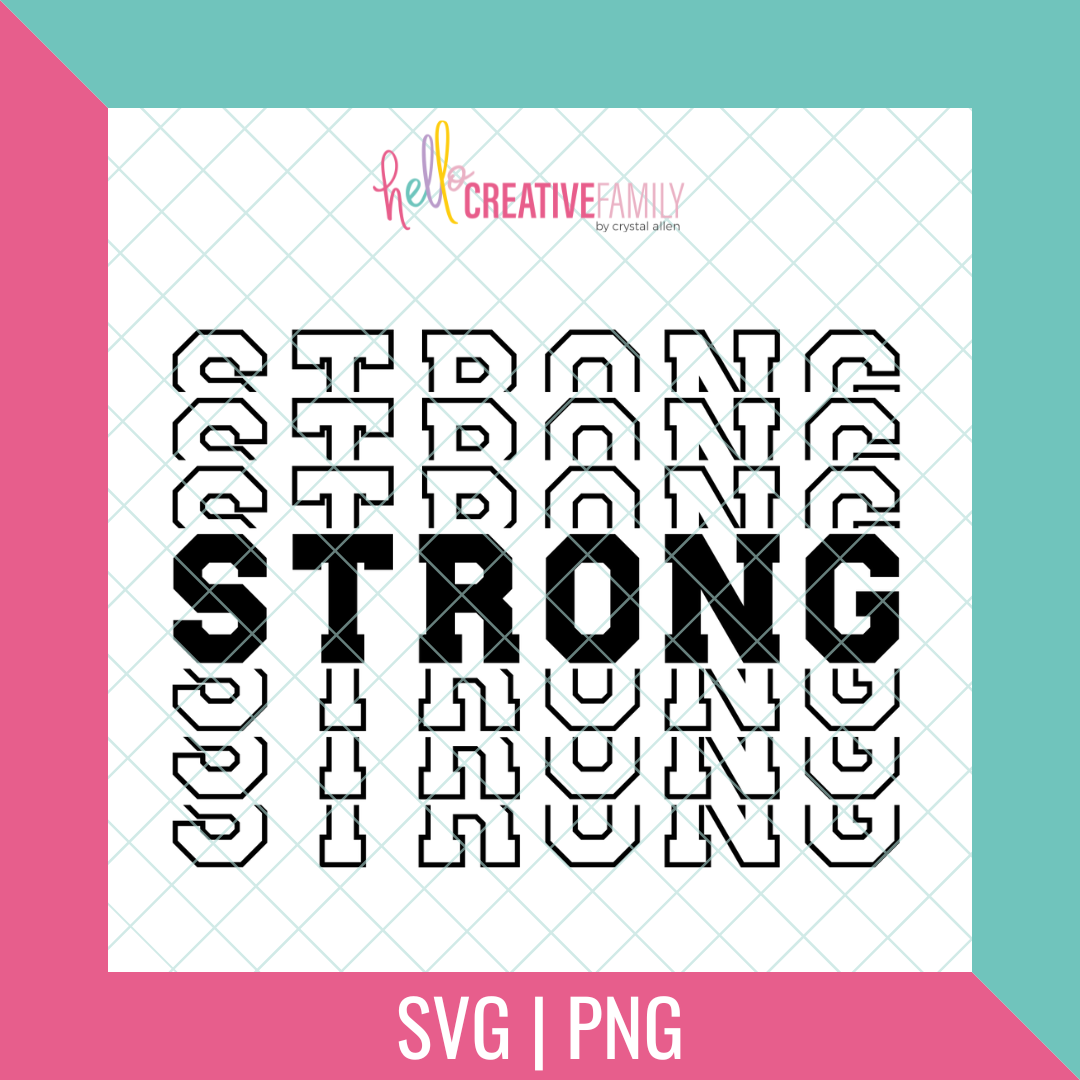 Strong Cut file and PNG