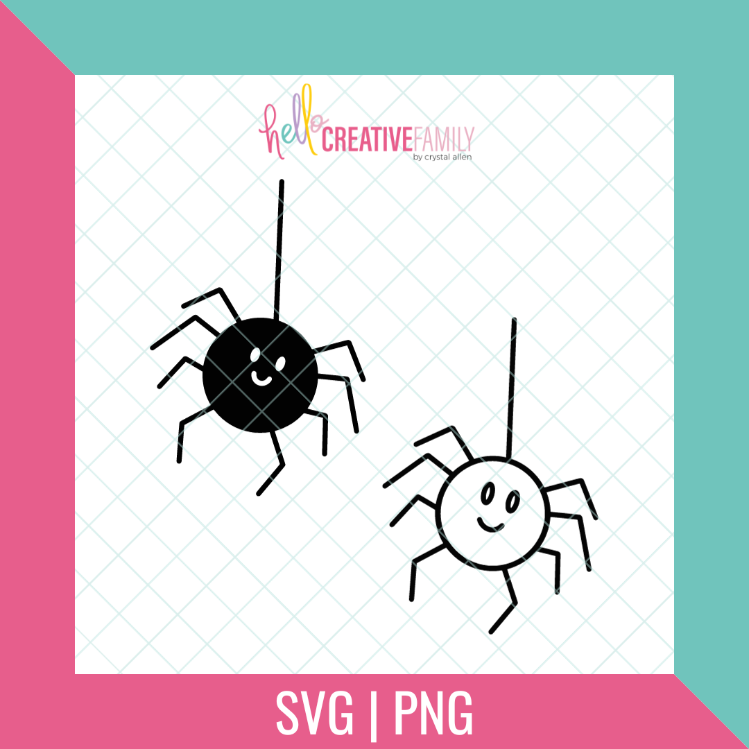 Happy Spider Cut files and PNGs