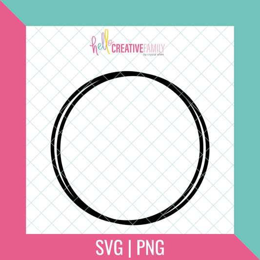 Offset Circle SVG and PNG Cut File