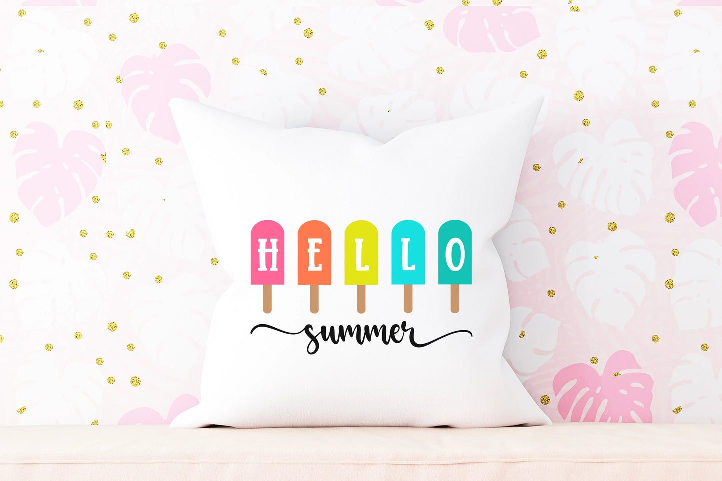 Hello Summer Popsicles SVG and PNG Cut Files