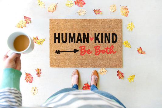 Human Kind Be Both SVG and PNG Cut Files