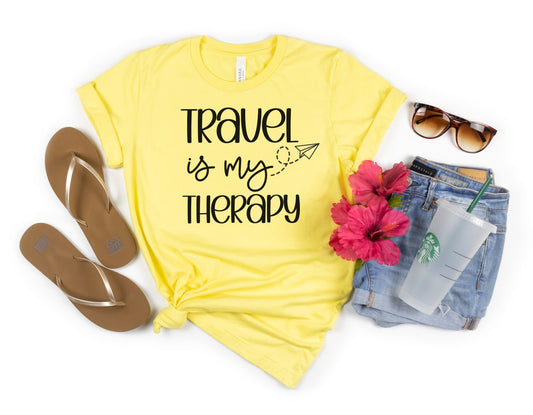 Travel Is My Therapy SVG and PNG Cut Files