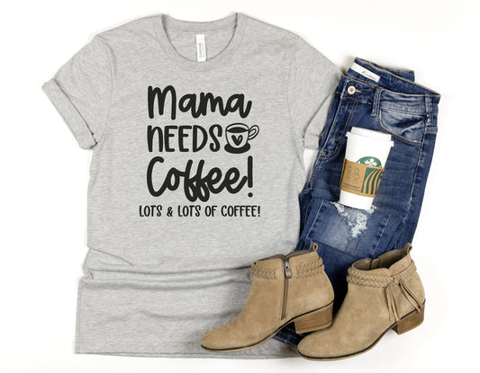 Mama Needs Coffee SVG and PNG Cut Files