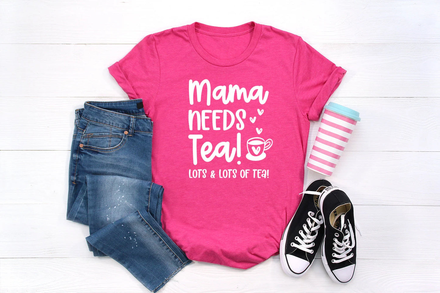 Mama Needs Tea SVG and PNG Cut Files