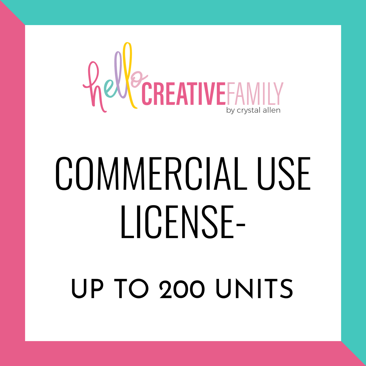 Commercial Use License Up To 200 Units