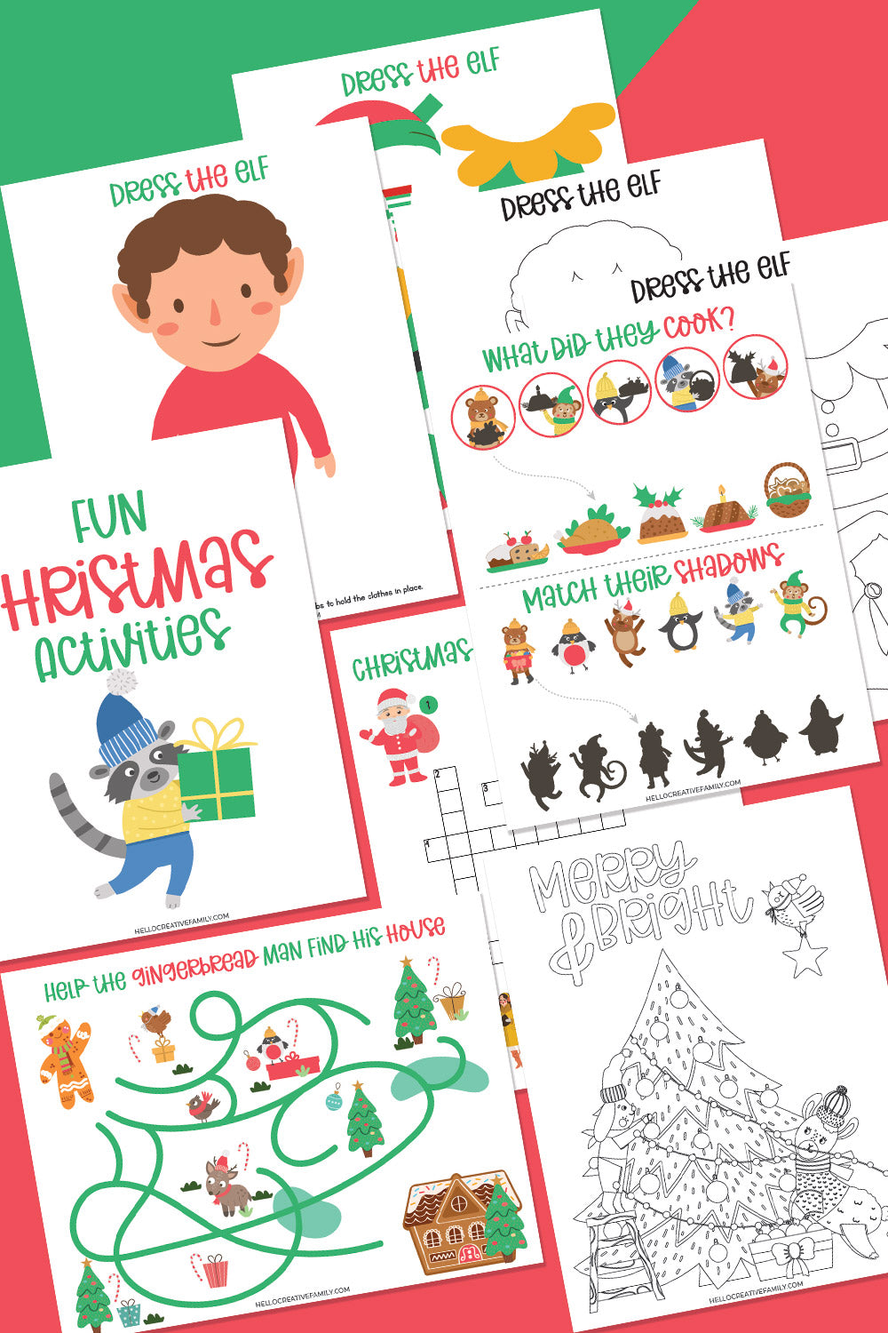 Fun Christmas Activities for Kids Bundle Printables