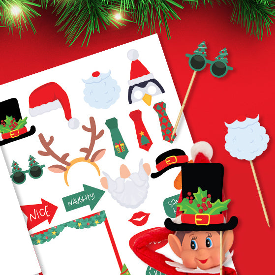 Elf on the Shelf-Sized Photo Props Printable