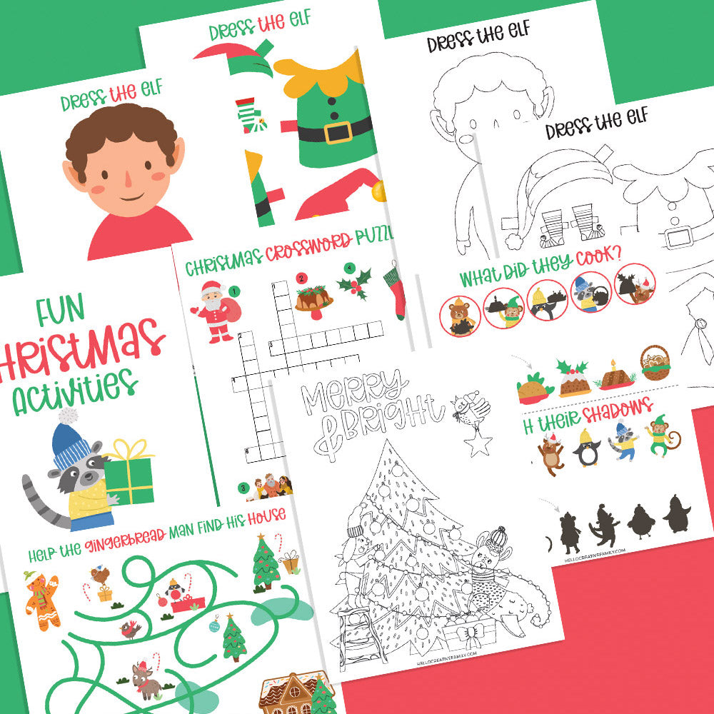 Fun Christmas Activities for Kids Bundle Printables