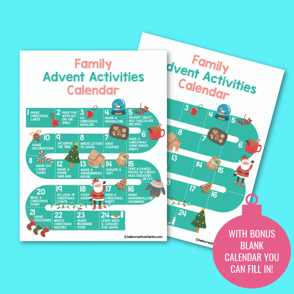 Family Advent Activities Calendar